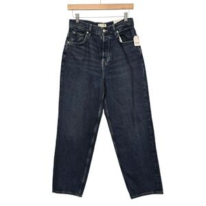 NWT Free People We The Free Cora Slouchy Jean Dark Wash Denim Size 27 Baggy Fit